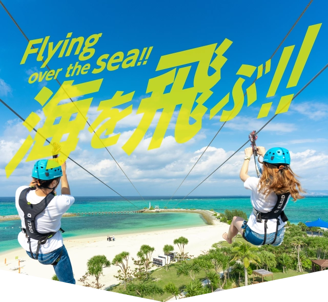 Flying over the sea!! 海を飛ぶ!!